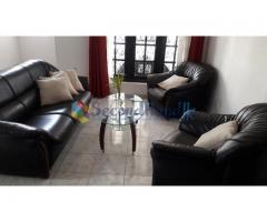 Black color Sofa set with coffee table free