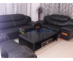 Large sofa with coffee table