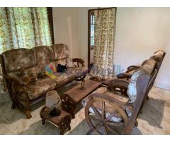 Teak Settee set with coffee table