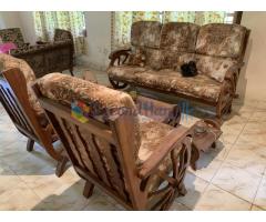 Teak Settee set with coffee table