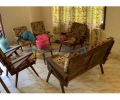 Teak Settee set with coffee table