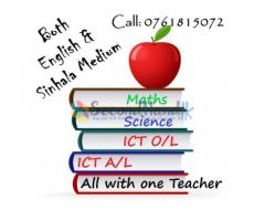 Private A/L, O/L ICT,Maths, Science Home Visit & online Tuition