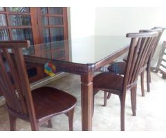 Dinning table set and two double beds