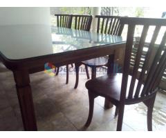 Dinning table set and two double beds