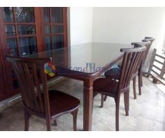 Dinning table set and two double beds