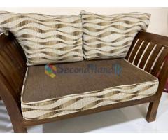 Teak wood sofa set for sale. Rs. 50,000/-