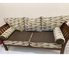 Teak wood sofa set for sale. Rs. 50,000/-