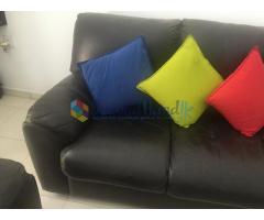 Used Damro leather sofa set