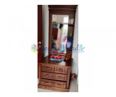 MAHAGONI 3 SETS DRAWERS,DRESSING TABLE AND BOOK SHELF