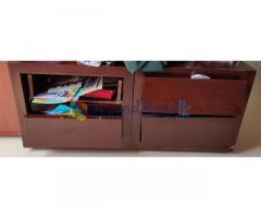 MAHAGONI 3 SETS DRAWERS,DRESSING TABLE AND BOOK SHELF