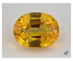 Genuine Yellow Sapphire Gem Stone 0.88ct