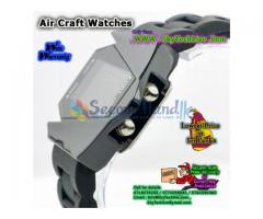 LED Air Craft shape Watches . Handy , Fashinable with Multy color LED backlit Rs. 750/=