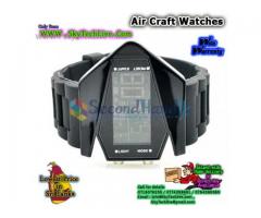 LED Air Craft shape Watches . Handy , Fashinable with Multy color LED backlit Rs. 750/=