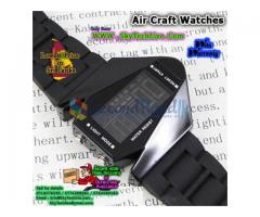 LED Air Craft shape Watches . Handy , Fashinable with Multy color LED backlit Rs. 750/=