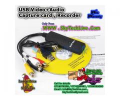 USB Video - Audio capture card. To Record Video to Computer . Rs. 1450/=