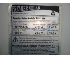 Solar Multicrystalline Panel 40w/12v