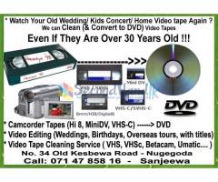 Video Tape Cleaning and DVD Recording