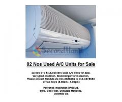 02 Nos Used Air Condition Units for Sale