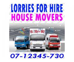 LORRY FOR HIRE AND HOUSE MOVERS 07-12345-730