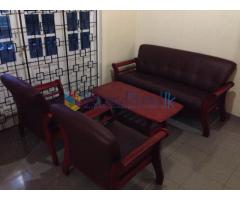 Complete sofa set with coffee table