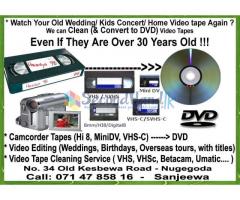 VHS Mini DV Hi8 MInidv to DVD Video Tape Cleaning Umatic Betacam ...