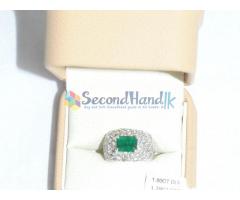 Colombian Emerald Ring With Diamonds