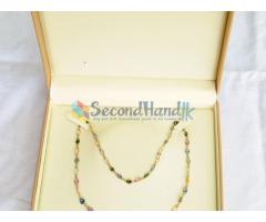 Multi Color Sri Lanka Sapphire (6 colors) station necklace