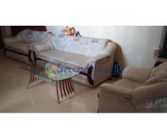 3+2+1=6 Seated Butter Color Sofa Set