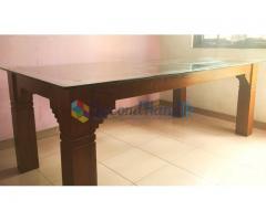 Teak Dining Table with 6 Chairs