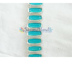 Blue Topaz Bracelet with solid 925 sterling Silver