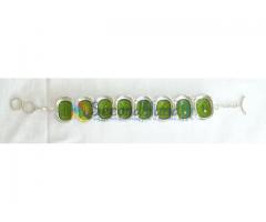 Tsavorite Garnet Bracelet with solid 925 sterling Silver