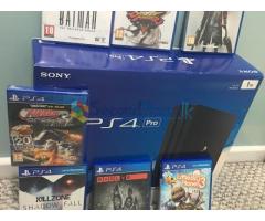 Sony PlayStation 4 500GB Jet Black Console w/ New 7 games Bundle + 2 Dualstock wireless controller