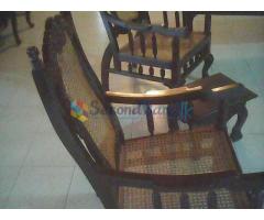Antique Sofa Set - 3 seater sofa, 2 chairs, teapoy and 2 stools (Rs 39,500 negotiable)