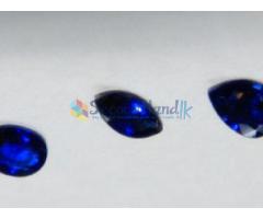3 Sri Lanka Natural Blue Sapphires 1.20Cts Corn Flower Blue