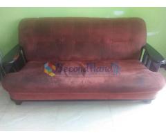 3+2+1 Teak Wood Sofa Set & Coffee Table