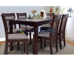 Timber Dining table  with 6 Chairs