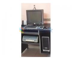 Computer with colour printer